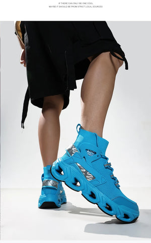 Cyberpunk Blade Chunky Sneakers - chunky blade-sole sneakers