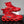 Cyberpunk Blade Chunky Sneakers - Red chunky blade-sole sneakers