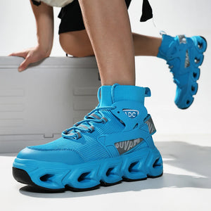 Cyberpunk Blade Chunky Sneakers - chunky blade-sole sneakers
