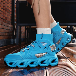 Cyberpunk Blade Chunky Sneakers - chunky blade-sole sneakers