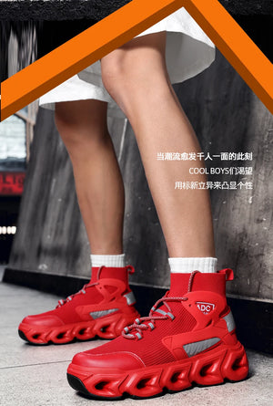 Cyberpunk Blade Chunky Sneakers - chunky blade-sole sneakers