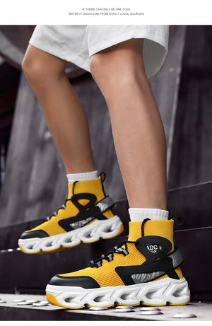 Cyberpunk Blade Chunky Sneakers - chunky blade-sole sneakers