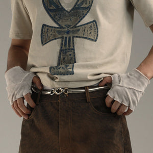 Cyberpunk Fingerless Soft Elastic Gloves