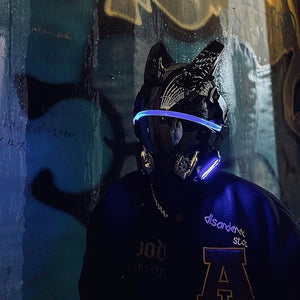 Cyberpunk Futuristic Helmet