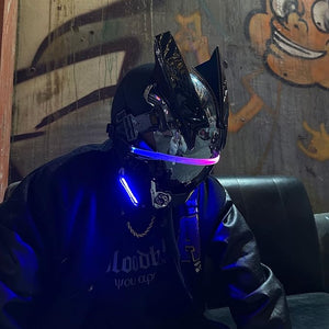 Cyberpunk Futuristic Helmet