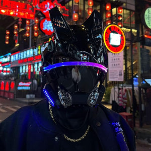 Cyberpunk Futuristic Helmet