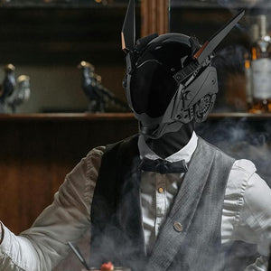 Cyberpunk Helmet Futurist