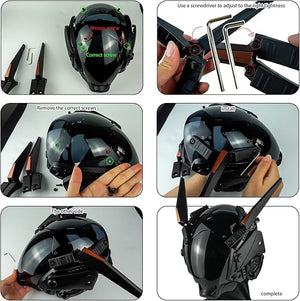 Cyberpunk Helmet Futurist