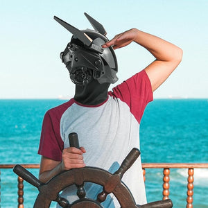 Cyberpunk Helmet Futurist