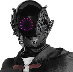 Cyberpunk Helmet Infinity Lights - product view on white background