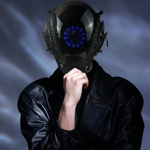 Cyberpunk Helmet Infinity Lights