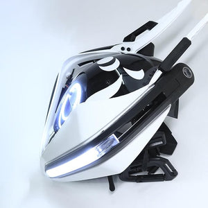 Cyberpunk Helmet Moon