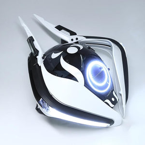 Cyberpunk Helmet Moon