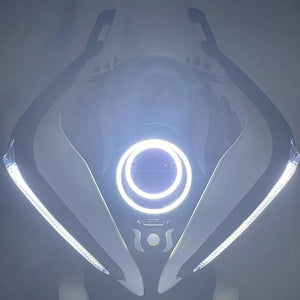 Cyberpunk Helmet Moon