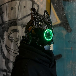 Cyberpunk Helmet Techwear