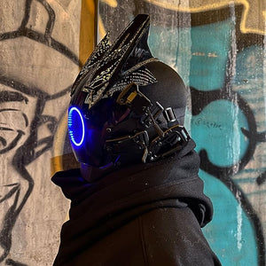Cyberpunk Helmet Techwear