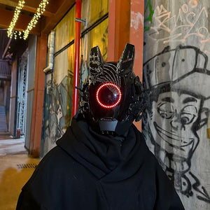 Cyberpunk Helmet Techwear