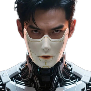 Cyberpunk Jaw Mask - product view on white background