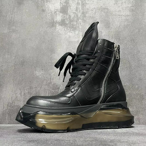 Cyberpunk Luxury Black Boots Men