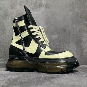 Cyberpunk Luxury Black Boots Men