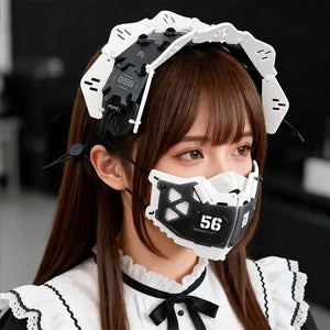 Cyberpunk Maid Mechanical Hairband - mechanical maid hairband