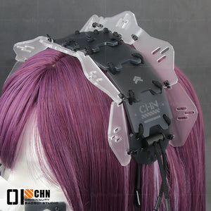 Cyberpunk Maid Mechanical Hairband - mechanical maid hairband