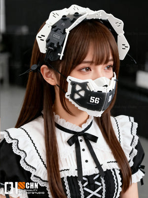 Cyberpunk Maid Mechanical Hairband - mechanical maid hairband