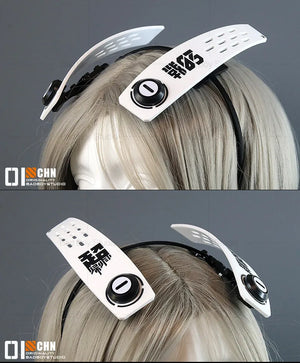 Cyberpunk Mechanical Antenna Headband — women mechanical cyberpunk hair accessory