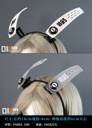 Cyberpunk Mechanical Antenna Headband — women mechanical cyberpunk hair accessory