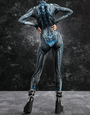 Cyberpunk Mechanical Armor Catsuit - 11