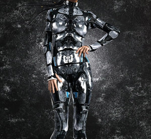 Cyberpunk Mechanical Armor Catsuit - 12