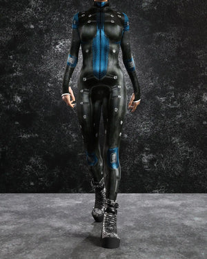 Cyberpunk Mechanical Armor Catsuit - 16