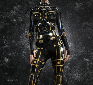 Cyberpunk Mechanical Armor Catsuit - 18