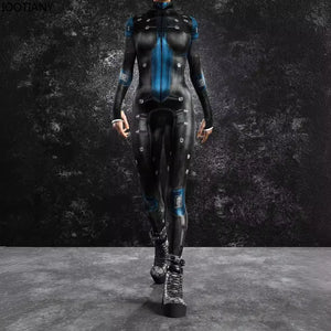 Cyberpunk Mechanical Armor Catsuit - 2