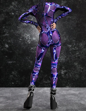 Cyberpunk Mechanical Armor Catsuit - 23