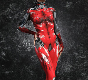 Cyberpunk Mechanical Armor Catsuit - 24