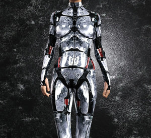 Cyberpunk Mechanical Armor Catsuit - 27