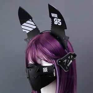 Cyberpunk Mechanical Armor Headband