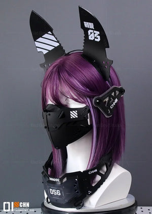 Cyberpunk Mechanical Armor Headband