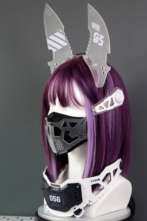 Cyberpunk Mechanical Armor Headband - 8
