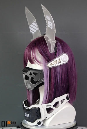 Cyberpunk Mechanical Armor Headband - 9