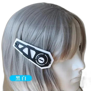 Cyberpunk Mechanical Hair Clips - product view on white background