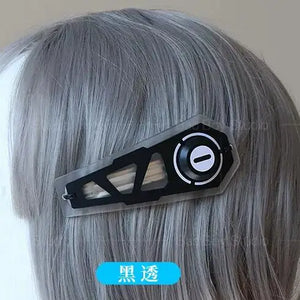 Cyberpunk Mechanical Hair Clips - Black Clear mechanical hair clip