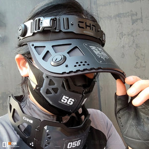 Cyberpunk Mechanical Visor Cap - 1