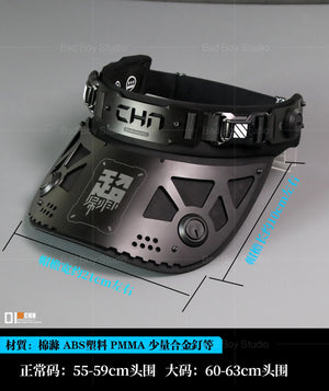 Cyberpunk Mechanical Visor Cap - 10