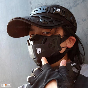 Cyberpunk Mechanical Visor Cap - 2
