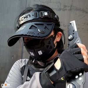 Cyberpunk Mechanical Visor Cap - 3