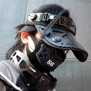 Cyberpunk Mechanical Visor Cap - 5