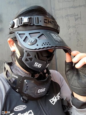 Cyberpunk Mechanical Visor Cap - 6