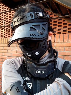 Cyberpunk Mechanical Visor Cap - 7
